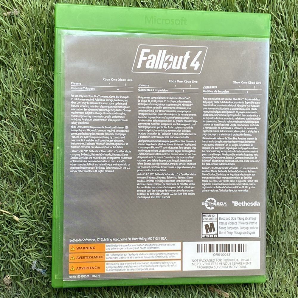 XBox One Game Fallout 4 Video Game - Picture 3 of 9